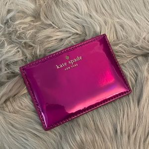 Kate spade magenta card holder